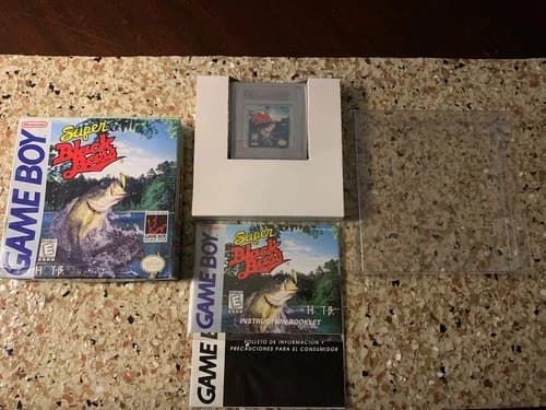 Super Black Bass (Nintendo Game Boy, 1994) - CIB, Authentic, GC W/cases