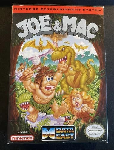 JOE & MAC NES 1992 Complete In box! Data East