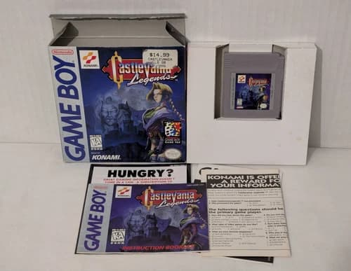 Castlevania Legends (Nintendo Game Boy, 1998) Complete CIB w/ Reg Card