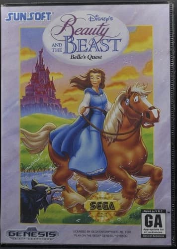 Beauty and the Beast: Belle's Quest (Sega Genesis) [CIB] - Worn Manual