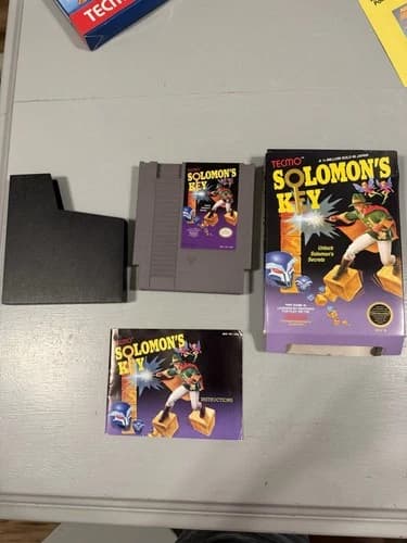 Solomon's Key For Nintendo NES With Box And Manual Tested Working