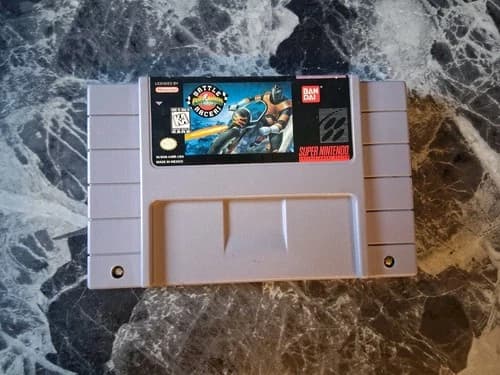 Power Rangers Zeo Battle Races SNES Authentic Contacts Cleaned