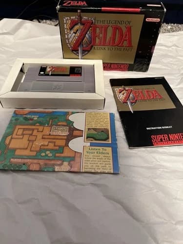 The Legend of Zelda: A Link to the Past (Nintendo SNES, 1992) CIB, Tested