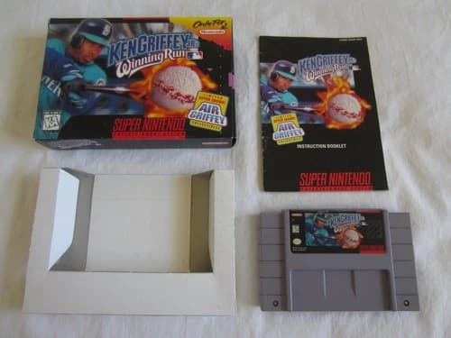 Ken Griffey Jr.'s Winning Run (SNES) Super Nintendo CIB Complete 1996 Baseball