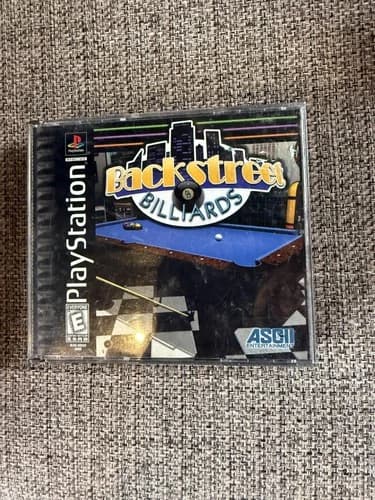 Backstreet Billiards Sony PlayStation 1 PS1 Game ASCII NTSC-U/C 1998 Sports
