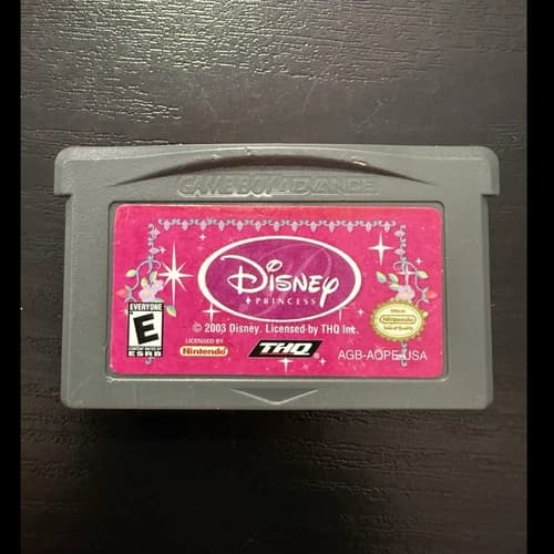 THQ Disney Princess Nintendo Game Boy Advance GBA NTSC 2003 E-Everyone