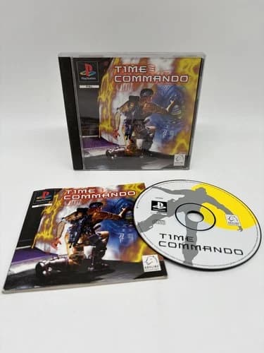 Time Commando - PS1 Playstation 1 Game - CiB Complete, COLLECTORS CONDITION!