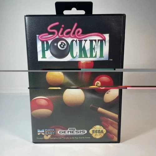 Side Pocket (Sega Genesis, 1992) CIB Complete - Tested & Working
