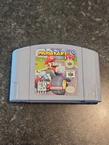 Mario Kart 64 (Nintendo N64, 1997) Authentic - Cartridge Only - Tested & Working