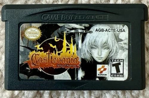 Castlevania: Aria of Sorrow Game Boy Advance GBA 2003 Authentic Cart Only Tested