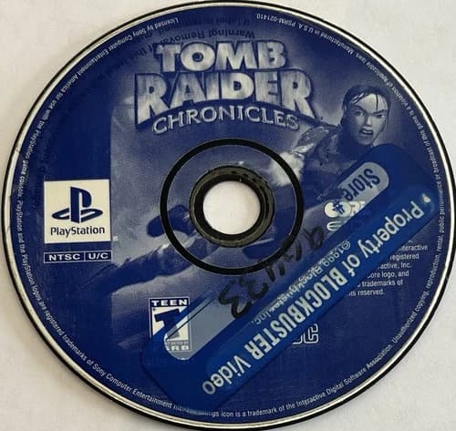 Tomb Raider: Chronicles (Sony PlayStation, PS1) DISC ONLY | NO TRACKING | M1848