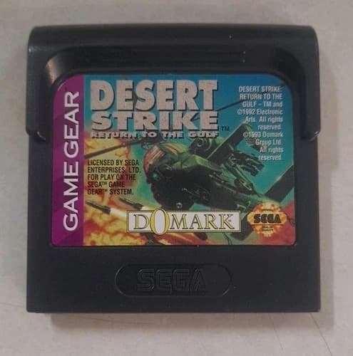 Desert Strike: Return to the Gulf (Sega Game Gear, 1992) Cartridge Only