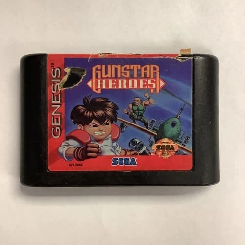 Gunstar Heroes (Sega Genesis) Cart Only! Authentic! Tested! US Version!