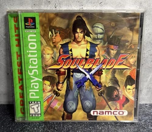 Playstation 1 PSone PS1 - SoulBlade Soul Blade Complete in Case CIB Green Label