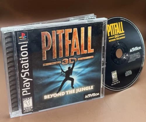 Pitfall 3D: Beyond the Jungle (Sony PlayStation 1) PS1 Complete w/ Manual CIB