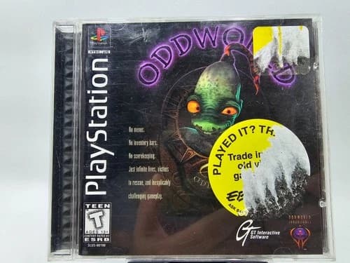 Oddworld: Abe's Oddysee (Sony PlayStation 1, 1997) Complete in box with Reg card