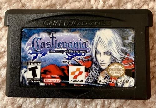 Castlevania Harmony of Dissonance for Gameboy Advance Tested Working