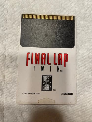 Final Lap Twin (TurboGrafx-16, 1989) Cartridge Only Tested Working