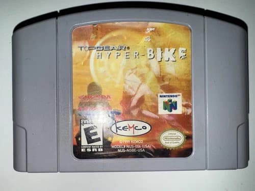 Top Gear Hyper-Bike (Nintendo 64, 2000) CART ONLY N64