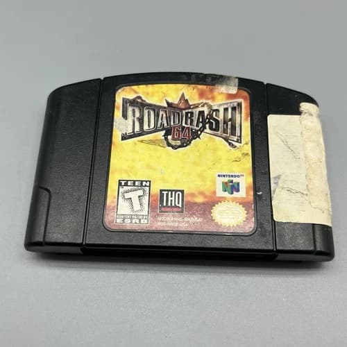 Road Rash 64 Nintendo 64, 1999 Authentic Tested & Working Black Cart Only N64