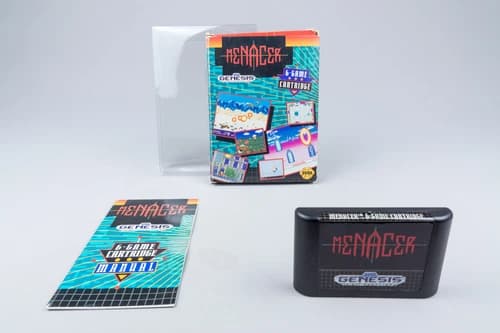 Sega Genesis *Menacer 6-Game Cartridge* CIB w/ Manual NTSC-U/C #1