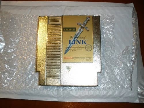 Legend of Zelda II The Adventure of Link Gold Cartridge only (NES 1988)