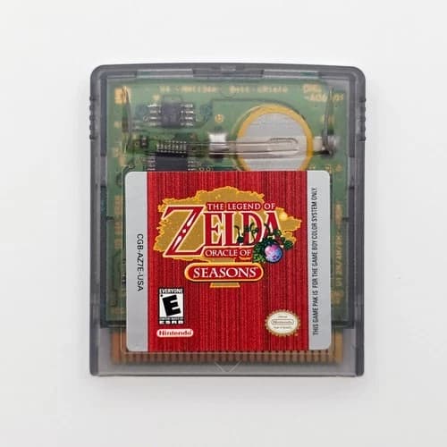 The Legend of Zelda Oracle of Seasons Game Boy Color Authentic New Battery