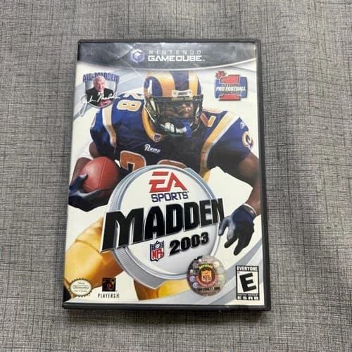 Authentic Madden NFL 2003 Nintendo Gamecube Complete CIB Tested/Working