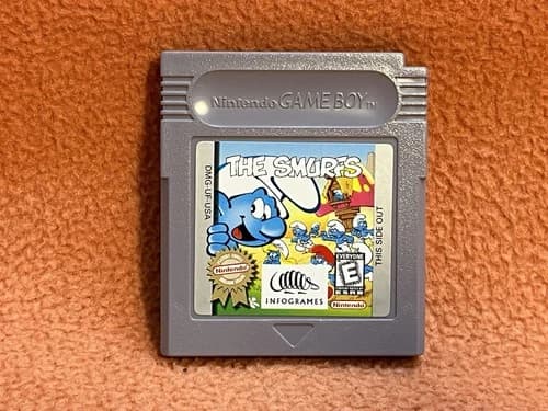 The Smurfs Nintendo Game Boy Gameboy Original Authentic Tested Working!