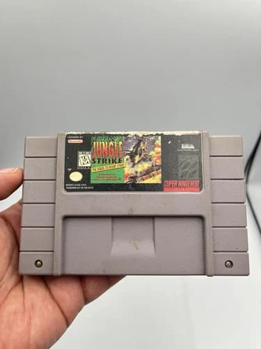 JUNGLE STRIKE 1993 Authentic Super Nintendo SNES Tested Works