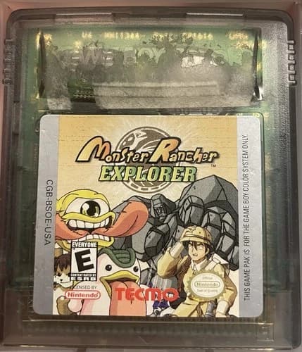 Monster Rancher Explorer Nintendo Game Boy Color gbc *TESTED*