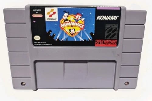SNES ANIMANIACS SUPER NINTENDO ENTERTAINMENT SYSTEM, 1994 TESTED WORKING AUTHENT