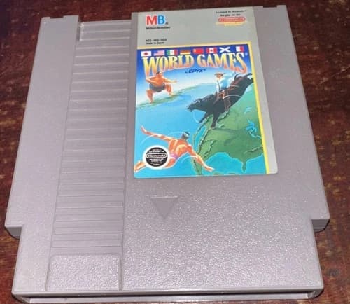 World Games (Nintendo Entertainment System, 1989) NES Game NICE!