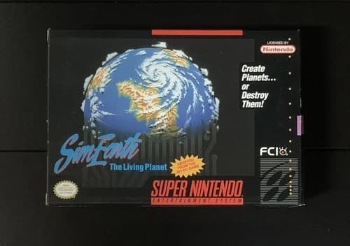 SimEarth: The Living Planet (Super Nintendo Entertainment System) CIB