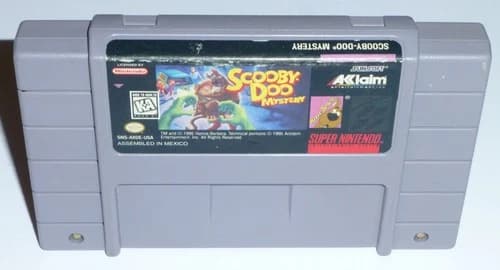 SCOOBY DOO MYSTERY - Super Nintendo SNES (Authentic) Game, Cleaned & Tested