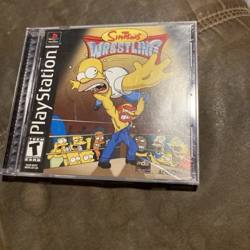 The Simpsons Wrestling (Sony PlayStation 1, 2001) Complete | Tested & Working