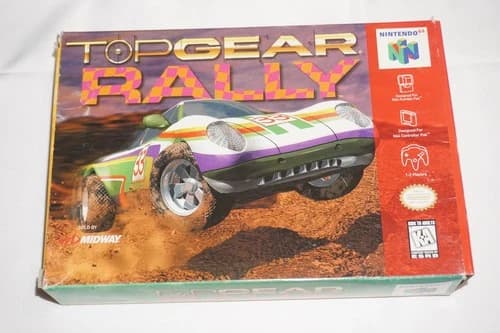 Top Gear Rally (Nintendo 64 N64) Complete in Box w/ Reg Card CIB
