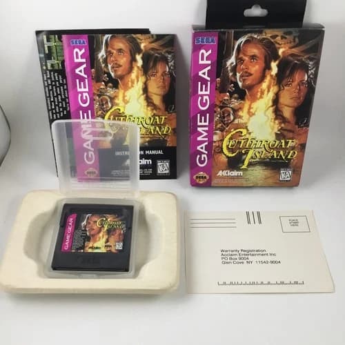 Cutthroat Island (Sega Game Gear, 1995) CIB Complete Box Manual