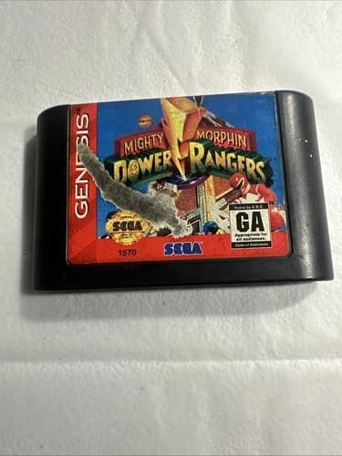 Mighty Morphin Power Rangers (Sega Genesis, 1994) - Authentic - Tested