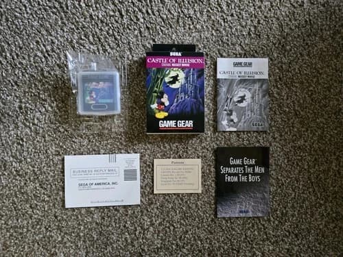 Castle of Illusion Starring Mickey Mouse (Sega Game Gear, 1991) Complete CIB