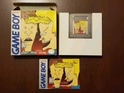 Nintendo Game Boy mtv's Beavis and Butt-Head complete in box Mike Judge original