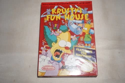Krusty's Fun House (Nintendo NES) Complete in Box CIB