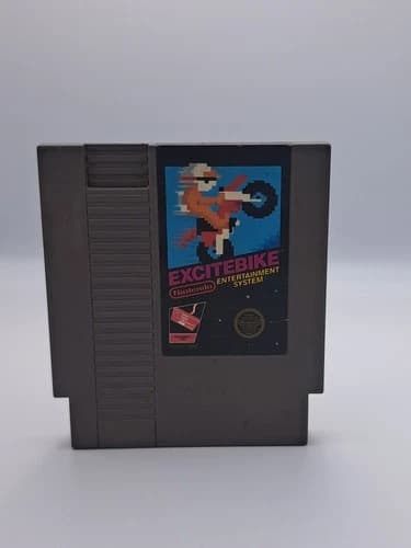 Excitebike NES Video Game Cartridge (Nintendo NES, 1985) Authentic Tested Works