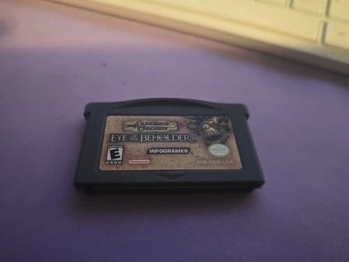 Dungeons & Dragons Eye of the Beholder (Game Boy Advance, 2002) TESTED WORKING