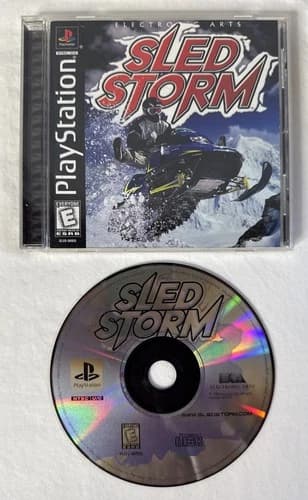Sled Storm PS1 (Sony PlayStation 1, 1999) Black Label Complete CIB