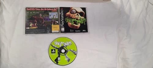 SKULL MONKEYS Skullmonkeys (Sony PlayStation 1, 1997) PS1 Complete Lenticular