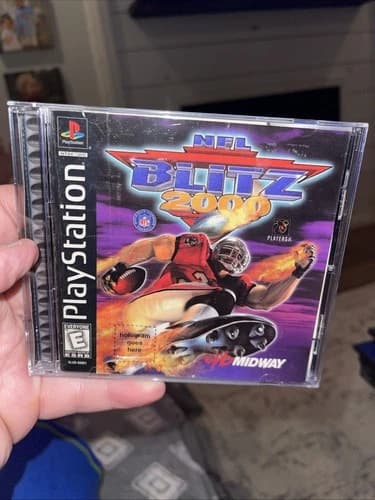 PS1 NFL Blitz 2000 Sony PlayStation One Black Label Game CIB Tested Free Ship