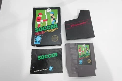 Soccer (Nintendo NES, 1985) CIB Complete with Box and Manual