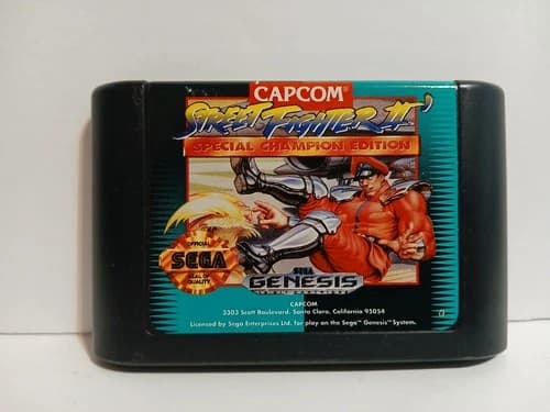 Street Fighter II 2 Special Champion Edition Sega Genesis game only tested