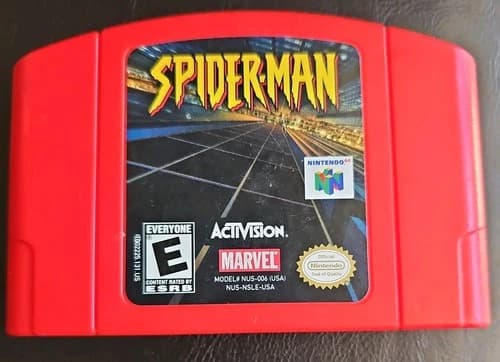 Spider-Man N64 (Nintendo 64, 2000) Cart Only Authentic Working